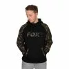Sweat Fox Black & Camo Raglan Hoody -Materiel Fox Magasin sweat fox black camo raglan hoody