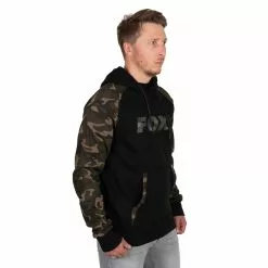 Sweat Fox Black & Camo Raglan Hoody 10 Sweat Fox Black & Camo Raglan Hoody -Materiel Fox Magasin sweat fox black camo raglan hoody 2